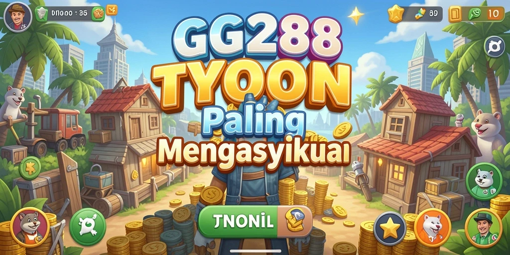 Screenshot utama GG288 menampilkan gameplay Tycoon yang mendalam dan interaktif.