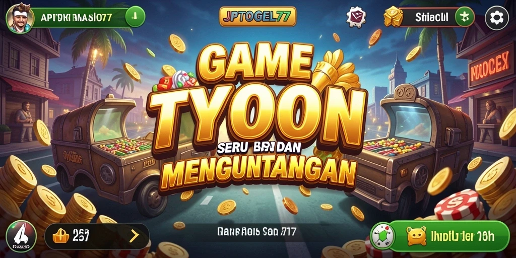 Screenshot gameplay JPTOGEL77 menampilkan aksi bisnis yang seru.