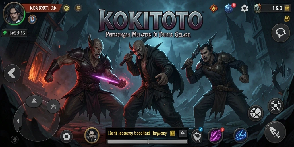 Tangkapan layar gameplay KOKITOTO yang menampilkan momen ketegangan.