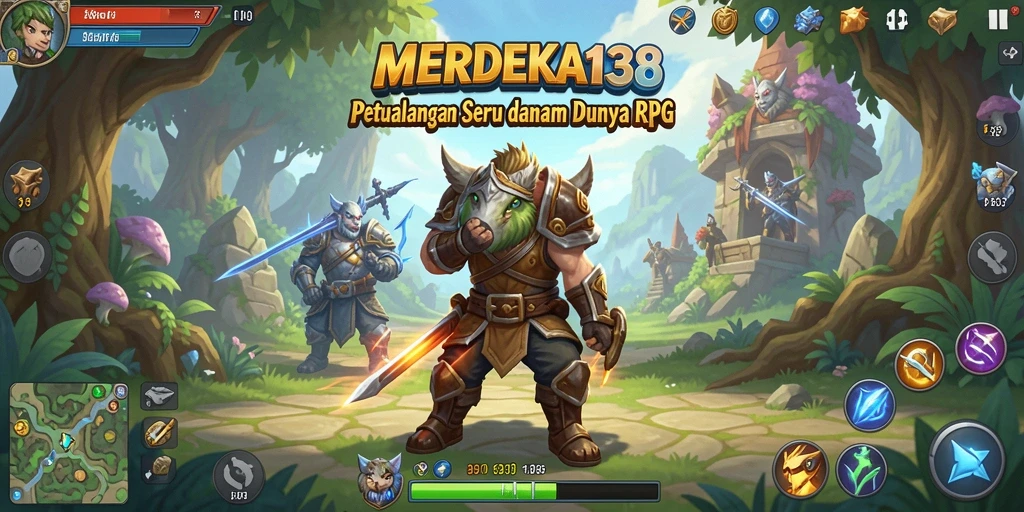 Tampilan gameplay seru di dalam <strong>MERDEKA138</strong> dengan variasi karakter dan misi yang menantang.