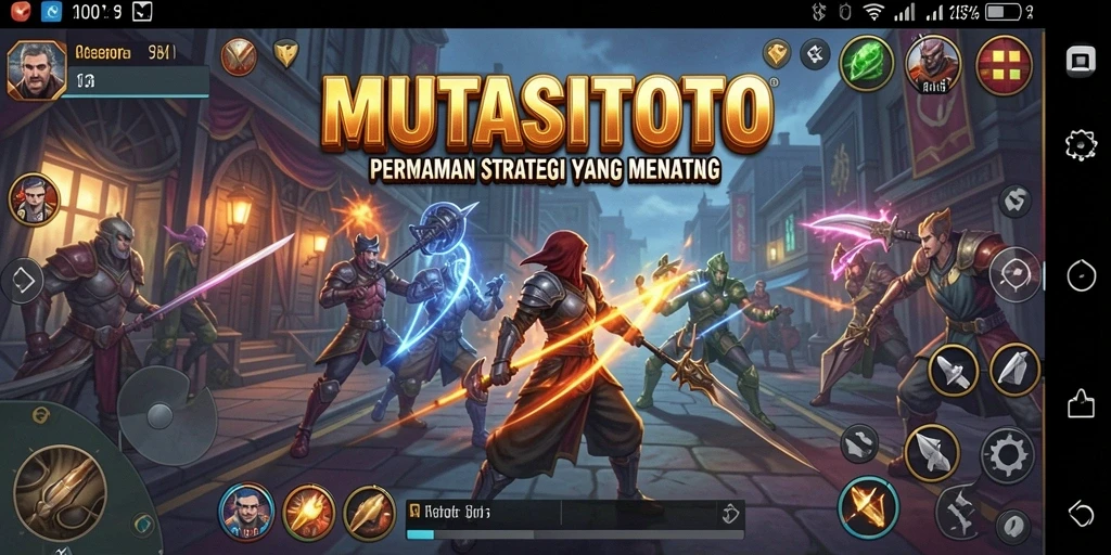 Tampilan gameplay menegangkan dalam MUTASITOTO menunjukkan strategi yang mendalam.