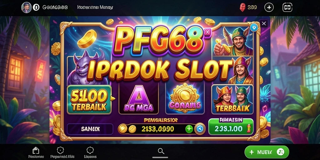 Screenshot PGG68 menampilkan gameplay Slot yang mendebarkan.