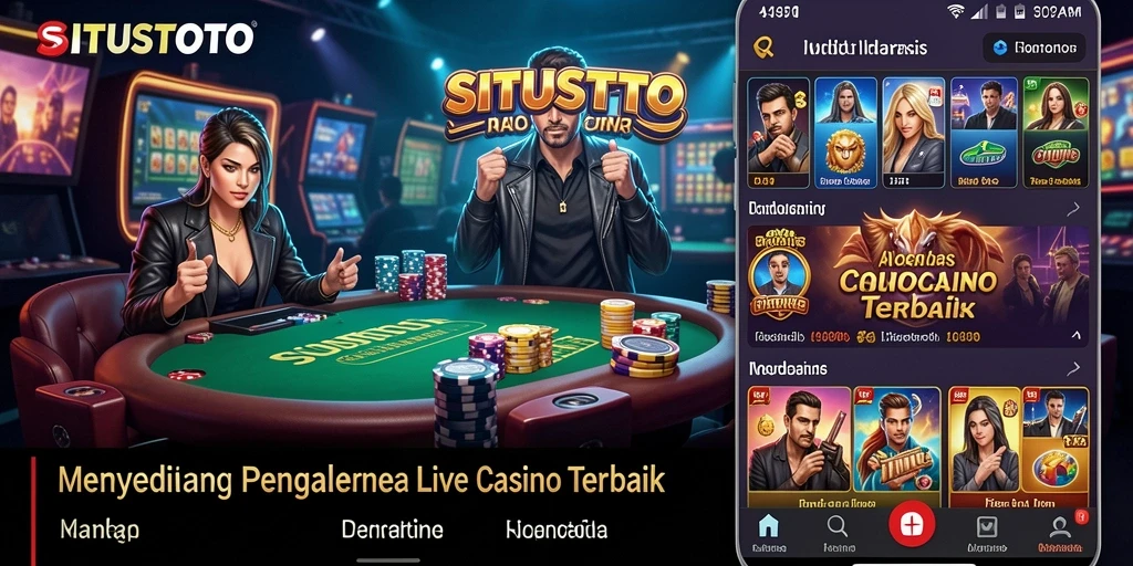 Tampilan menarik dari gameplay Live Casino di SITUSTOTO.