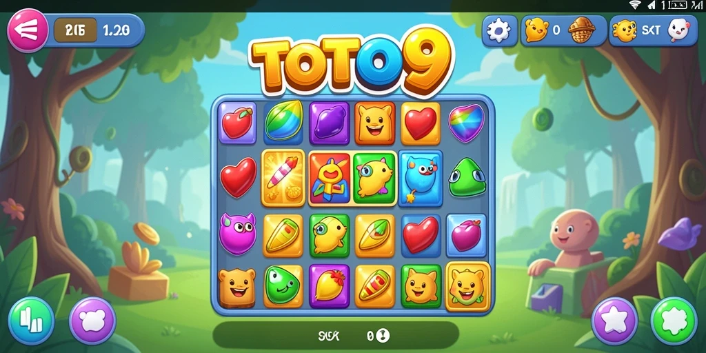Gameplay seru TOTO9 yang penuh warna dan tantangan.