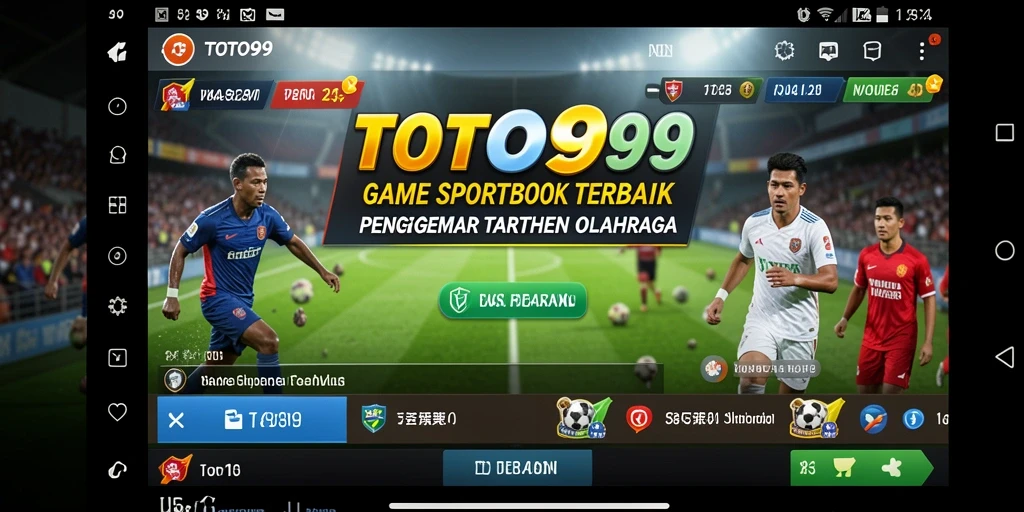 Tampilan antarmuka TOTO99 yang modern dan intuitif dalam gameplay Sportsbook.