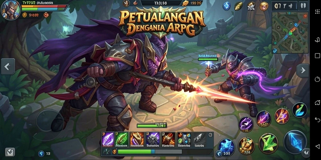 Gameplay mendebarkan di dunia fantasi ARPG TVTOTO.