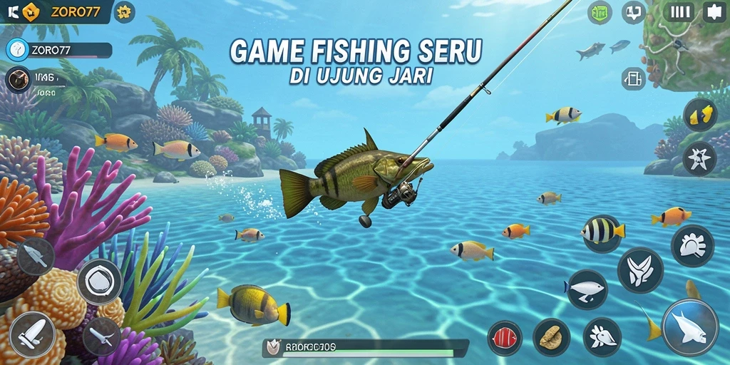 Tangkapan terbaik dalam game Fishing ZORO77.